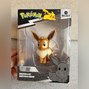 Metallic Gold Eevee Action Figure - Pokémon Brand